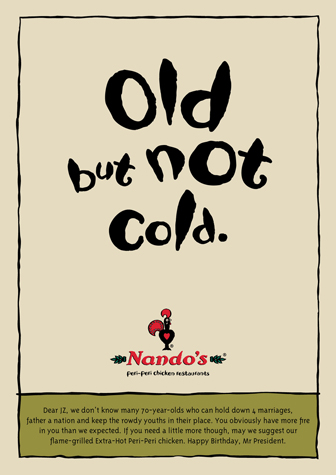 Nando's Tactical/Viral – Happy Birthday Mr President 